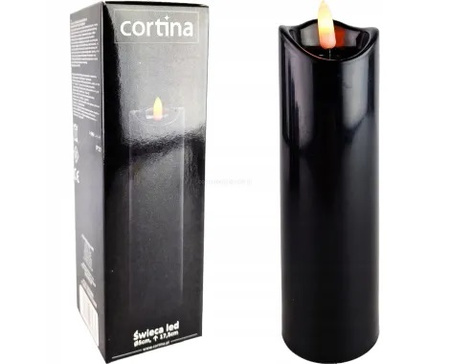 Wkład LED Cortina 175 3/20/wax Czarna