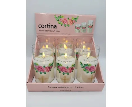Świeca Led Cortina 4/24/JFN H150 Pamiętamy